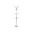 Hat stand DKD Home Decor Silver Steel Rubber wood (45 x 42 x 180 cm)