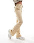 Pieces Peggy flared jeans in beige