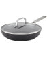 Фото #1 товара Hard-Anodized Induction Frying Pan with Lid, 10", Matte Black