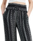 Фото #4 товара Широкие брюки Kingston Grey серого цвета с принтом для девушек