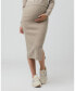Фото #1 товара Maternity Dani Knit Midi Skirt with Split Latte