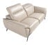 2-Sitzer-Sofa aus grauem Leder