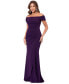 ფოტო #3 პროდუქტის Women's Ruched Off-The-Shoulder Long Dress