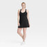 Фото #2 товара Women's Knit Halter Active Woven Dress - All In Motion Black XL