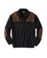 ფოტო #1 პროდუქტის Big & Tall by KingSize Patch Sweater With Mock Neck