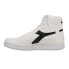 Фото #5 товара Diadora Mi Basket 2030 High Top Mens Black, White Sneakers Casual Shoes 179038-