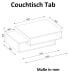 Фото #7 товара Couchtisch Tab Weiß Rot