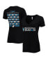 ფოტო #1 პროდუქტის Women's Black Charlotte FC Inaugural Season V-Neck T-shirt