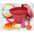 COMPACTOYS Beach Bucket With Sandbox Toys 7 In 1 doll