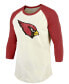Фото #3 товара Men's Kyler Murray Cream, Cardinal Arizona Cardinals Vintage-like Inspired Player Name Number Raglan 3/4 Sleeve T-shirt