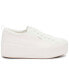 Women's Skyler Canvas Lace-Up Platform Casual Sneakers from Finish Line