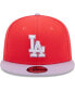 Фото #2 товара Men's Red, Purple Los Angeles Dodgers Spring Basic Two-Tone 9FIFTY Snapback Hat