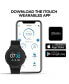 ფოტო #7 პროდუქტის Sport 3 Unisex Touchscreen Smartwatch: Rose Gold Case with Black Silicone Strap 45mm