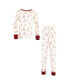 Фото #1 товара Baby Boys Baby Unisex Organic Cotton Tight-Fit Pajama Set, Winter Woodland
