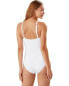 Фото #2 товара Tommy Bahama 282438 Pearl One-Piece Swimsuit in White at Nordstrom, Size 4