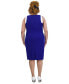 ფოტო #4 პროდუქტის Women's Combo Sleeveless Sheath Dress