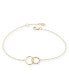 ფოტო #1 პროდუქტის Interlocking Adjustable Bracelet Set in 14k Yellow Gold