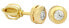 Earrings made of yellow gold with quartz 236 001 00635