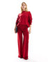 Фото #4 товара Mango oversized sweatshirt co-ord in red