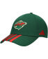 Men's Green Minnesota Wild Locker Room Three Stripe Adjustable Hat
