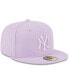 Фото #4 товара Men's Lavender New York Yankees 2023 Spring Color Basic 59FIFTY Fitted Hat