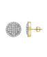 Фото #2 товара Dulce Deluxe 14k Yellow Gold 1.68 cttw Certified Natural Diamond Stud Earring for Men/Women, Screw Back