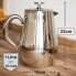 Фото #4 товара VeoHome French Press Coffee Maker Coffee Pot Unbreakable and Keeps Your Coffee Warm for a Long Time Thanks to the Double Sleeve (1 Litre)
