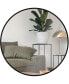 Round Mirror, Circle Mirror 24 Inch, Round Wall Mirror Suitable For Bedroom, Living Room