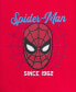 ფოტო #8 პროდუქტის Toddler and Little Boys Spiderman Short Sleeve T-shirt and Shorts, 2 Pc Set