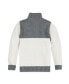 ფოტო #3 პროდუქტის Boys Organic Long Sleeve Colorblock Half Zip Pullover Sweater, Infant