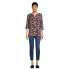 The Pioneer Woman Peasant Blouse With 3/4-Length Sleeves Women's M MultiColor