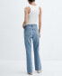 ფოტო #2 პროდუქტის Women's Mid-Rise Straight Jeans