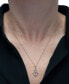 Фото #2 товара Wrapped diamond Hamsa Hand 18" Pendant Necklace (1/10 ct. t.w.) in 10k Yellow or White Gold, Created for Macy's