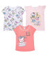 ფოტო #1 პროდუქტის Girls 3 Pack T-Shirts Toddler Child