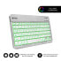 Фото #1 товара Bluetooth-клавиатура с подставкой для планшета Subblim SUB-KBT-SMBL30 Разноцветный Серебристый Испанская Qwerty QWERTY