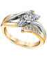 ფოტო #1 პროდუქტის Diamond Engagement Ring (5/8 ct. t.w.) in 14k Gold and White Gold
