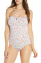Фото #1 товара Tommy Bahama Women's 189221 Coral Cabana Convertible One-Piece Swimsuit Size 8