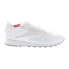 Фото #1 товара Reebok Classic Leather Mens White Leather Lace Up Lifestyle Sneakers Shoes 11