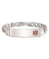 ფოტო #3 პროდუქტის Sterling Silver Rhodium-plated Medical ID Curb Link Bracelet