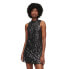 Фото #2 товара SUPERDRY Sequin A Line Sleeveless Short Dress