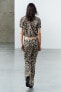 Zw collection animal print trousers