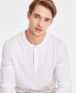 Men's Alfatech Solid Henley, Created for Macy's