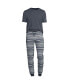 ფოტო #3 პროდუქტის Men's Knit Jersey Pajama Sleep Set