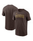 Фото #1 товара Men's Brown San Diego Padres Fuse Wordmark T-shirt