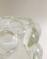 Glass sphere candleholder