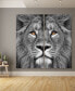 Фото #5 товара King Of The Jungle Ab Frameless Free Floating Tempered Glass Panel Graphic Wall Art, 72" x 36" x 0.2" Each