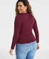 Фото #4 товара Топ On 34th Modal Crewneck Macy's