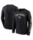 Фото #1 товара Men's Black Wake Forest Demon Deacons Distressed Arch Over Logo Long Sleeve T-shirt