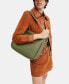 Soft Pebble Leather Cary Shoulder Bag with Convertible Straps