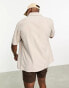 Bershka premium relaxed fit shirt in sand